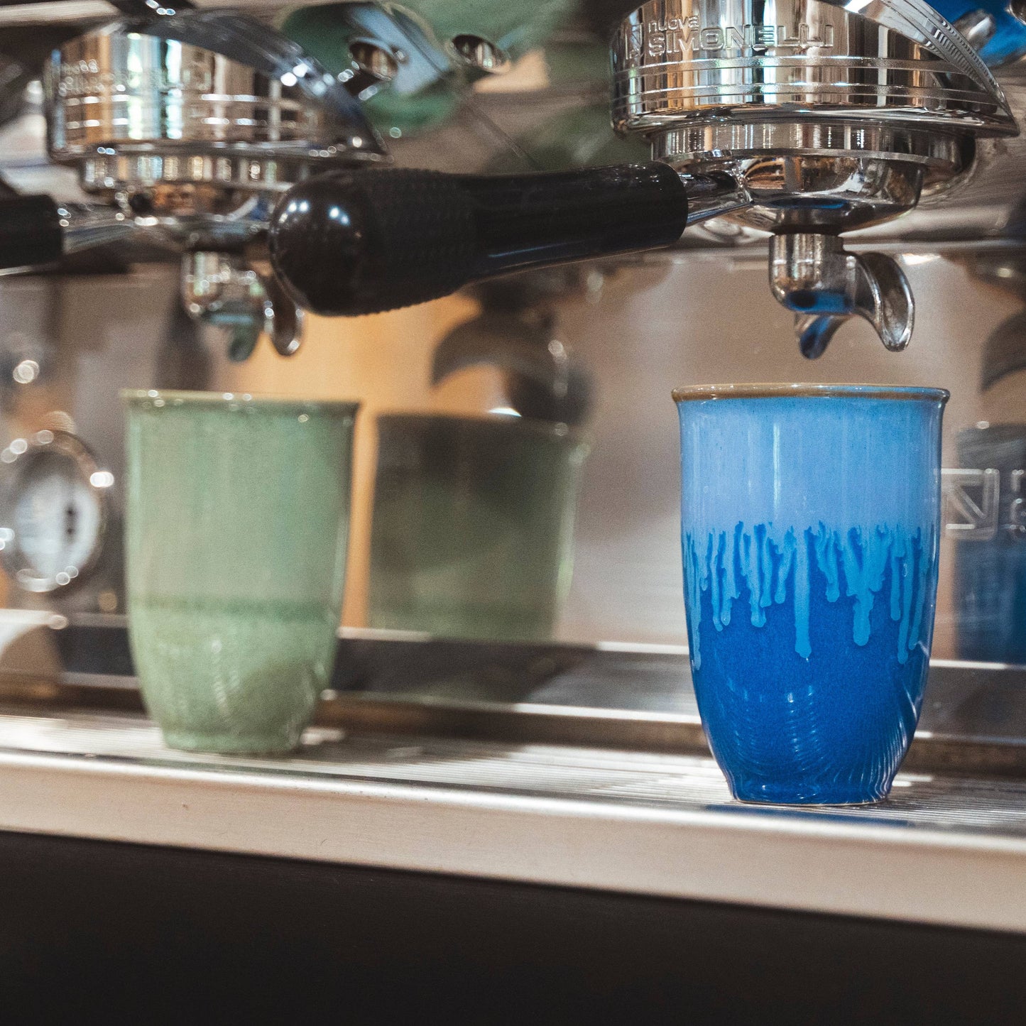 Ceramic Travel Mug – 12 oz Memphis Blue