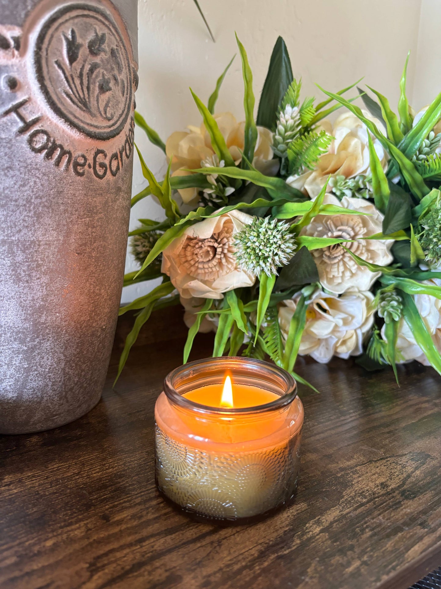 Luxury Beeswax Candle, 4oz Beeswax Jar Candle