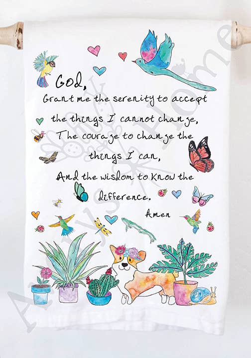 Serenity Prayer Tea Towel