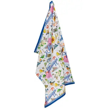 Tri-State Tea Towel Collection 28" Cotton: TN, AR, MS
