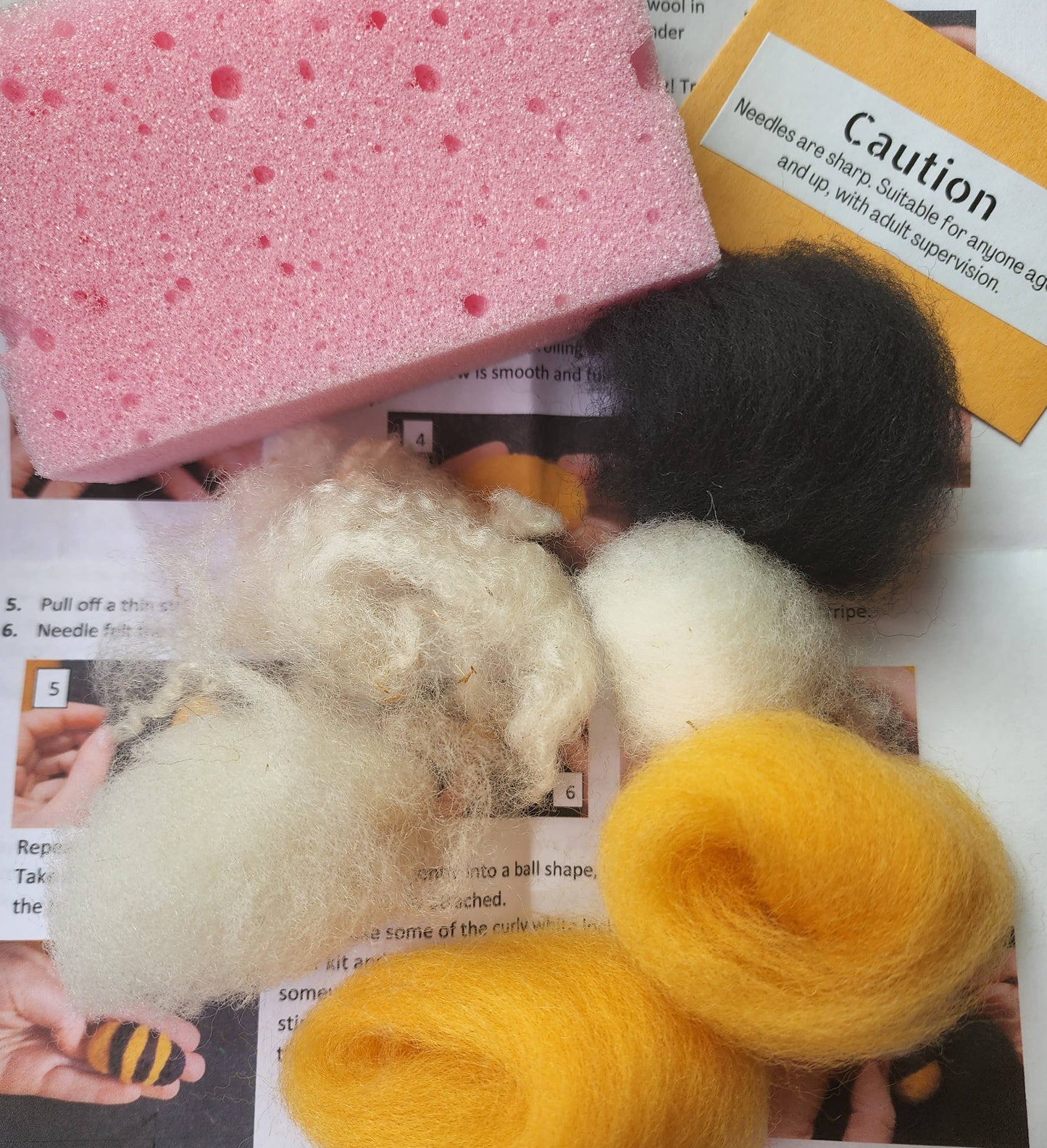 Learn to Needle Felt a Bumblebee Kit