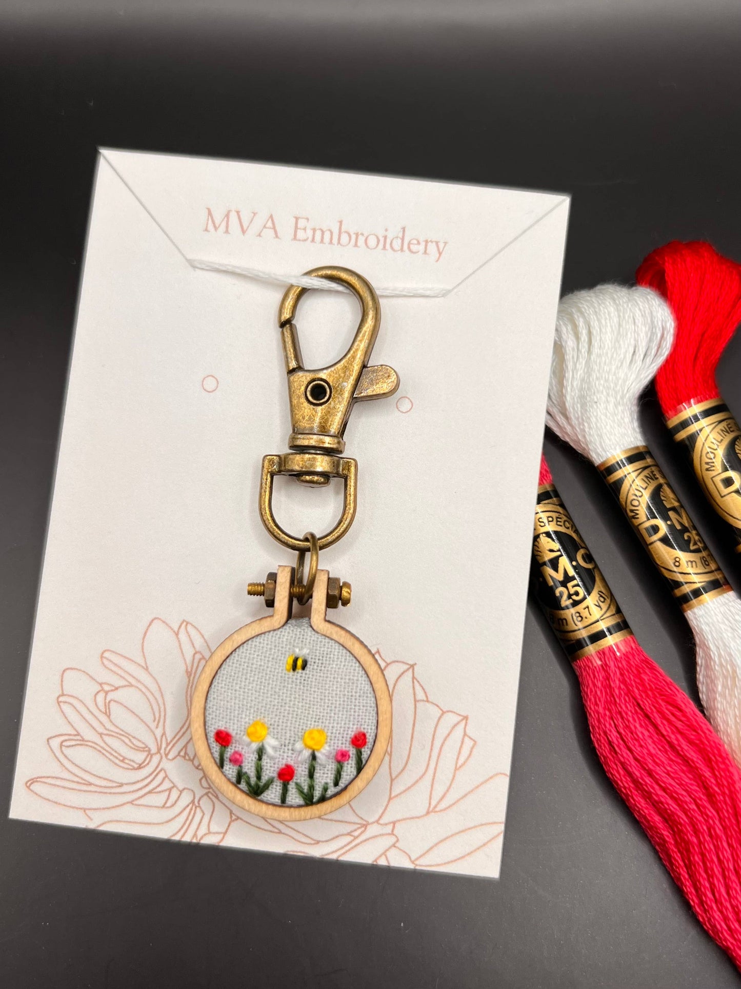Mini Embroidery Keychains