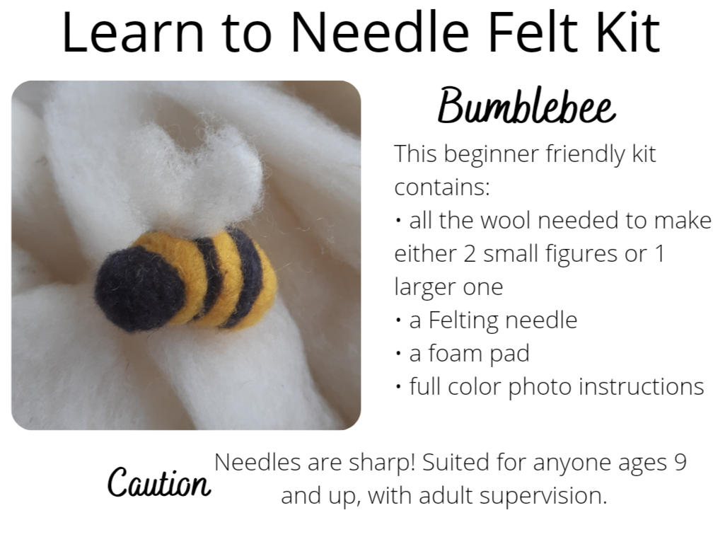 Learn to Needle Felt a Bumblebee Kit