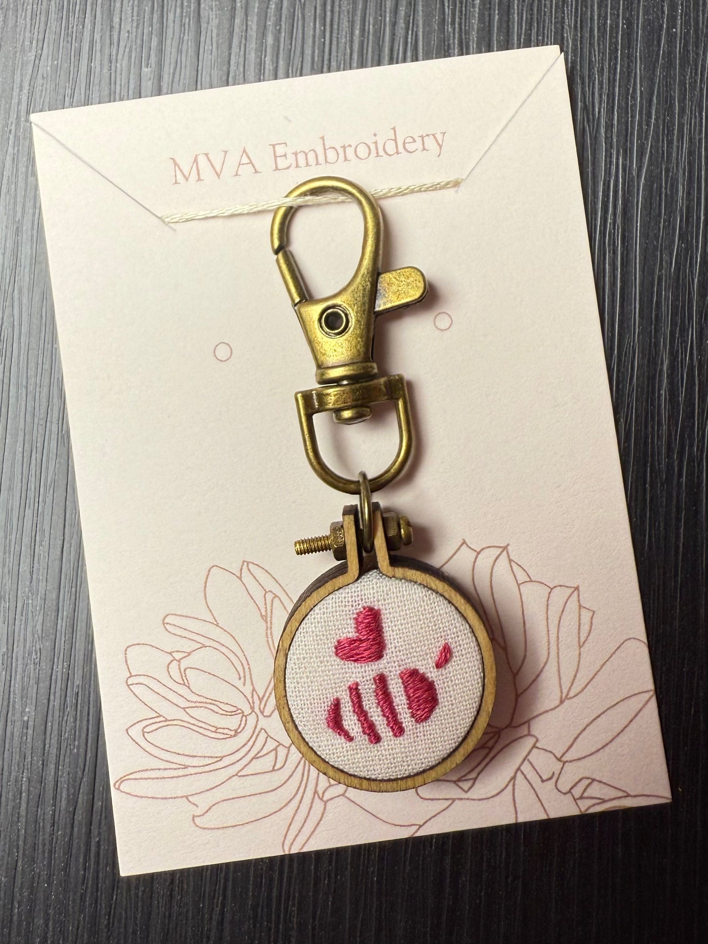 Mini Embroidery Keychains