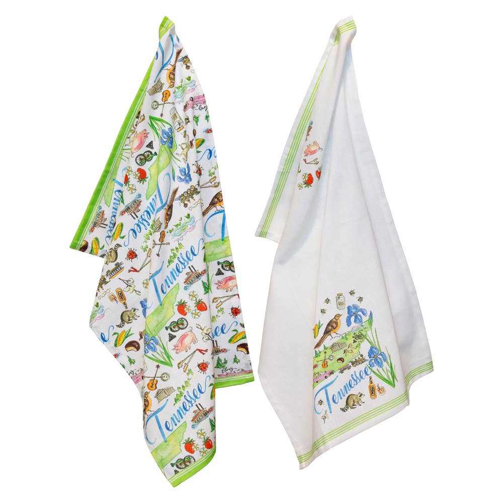 Tri-State Tea Towel Collection 28" Cotton: TN, AR, MS