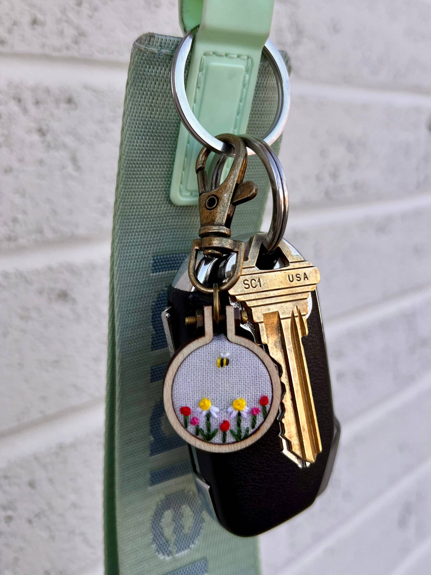 Mini Embroidery Keychains