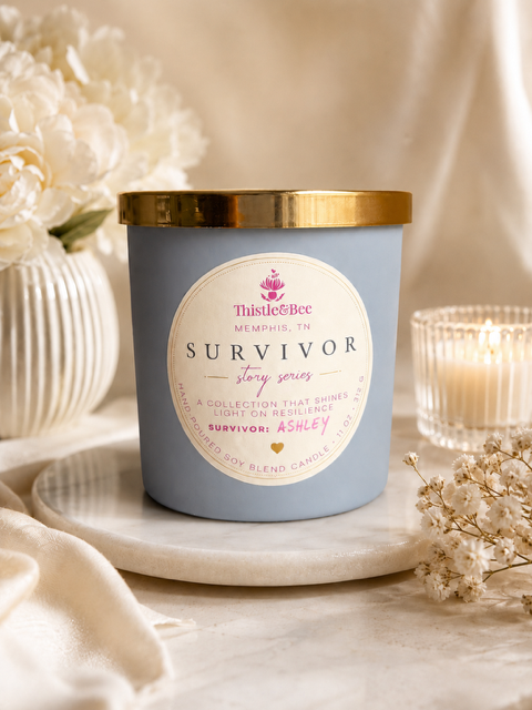 Survivor Story Series Candle