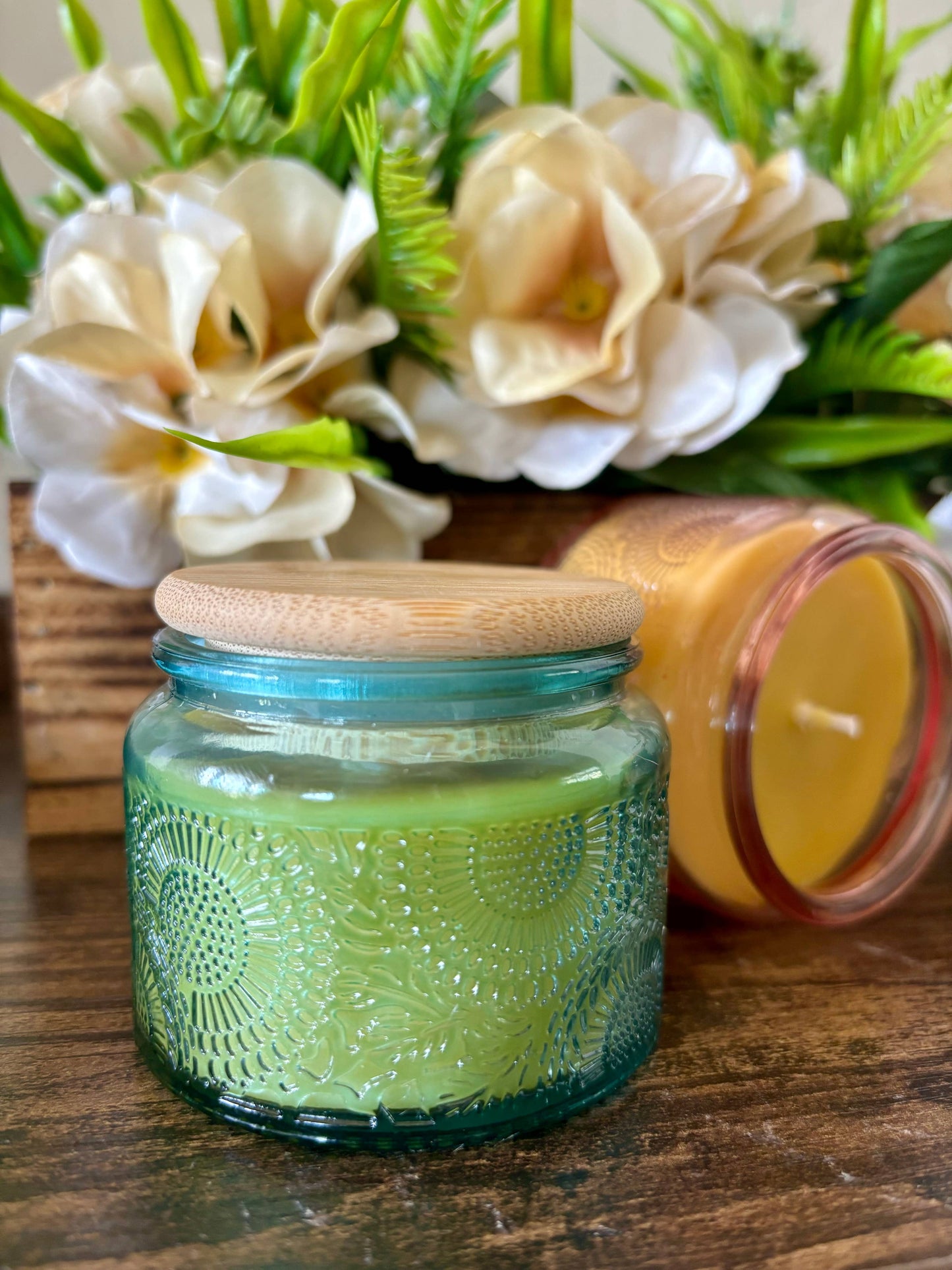 Luxury Beeswax Candle, 4oz Beeswax Jar Candle