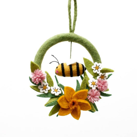 Wreath Mobile- Bee & Daffodil