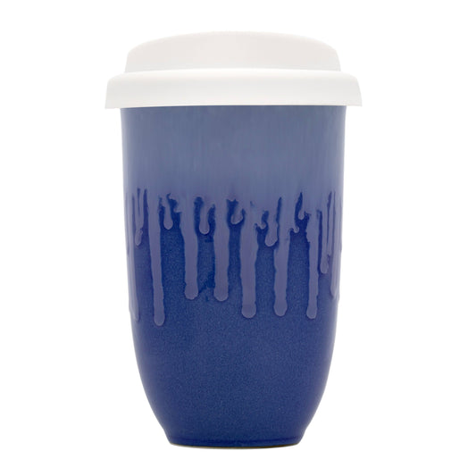 Ceramic Travel Mug – 12 oz Memphis Blue