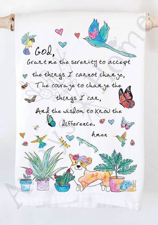 Serenity Prayer Tea Towel