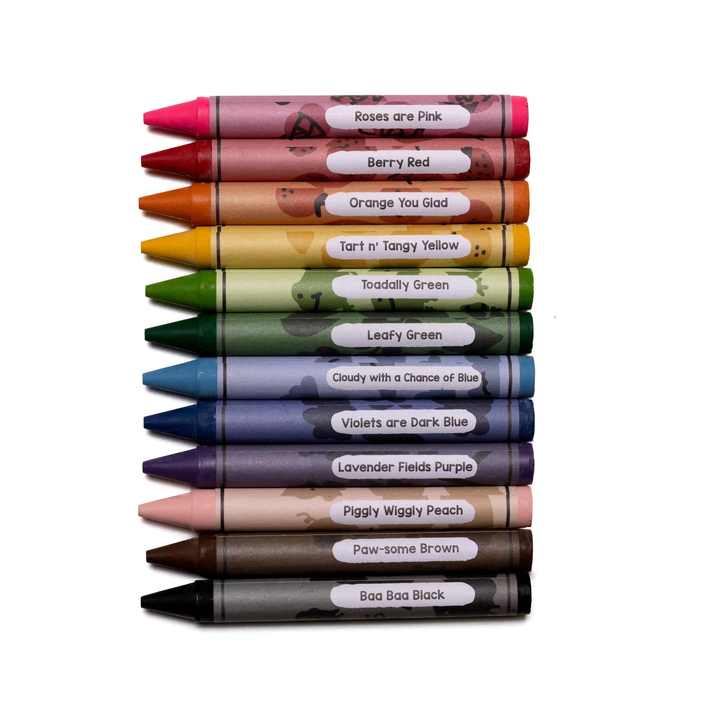 12 Beeswax Crayons – Non-Toxic