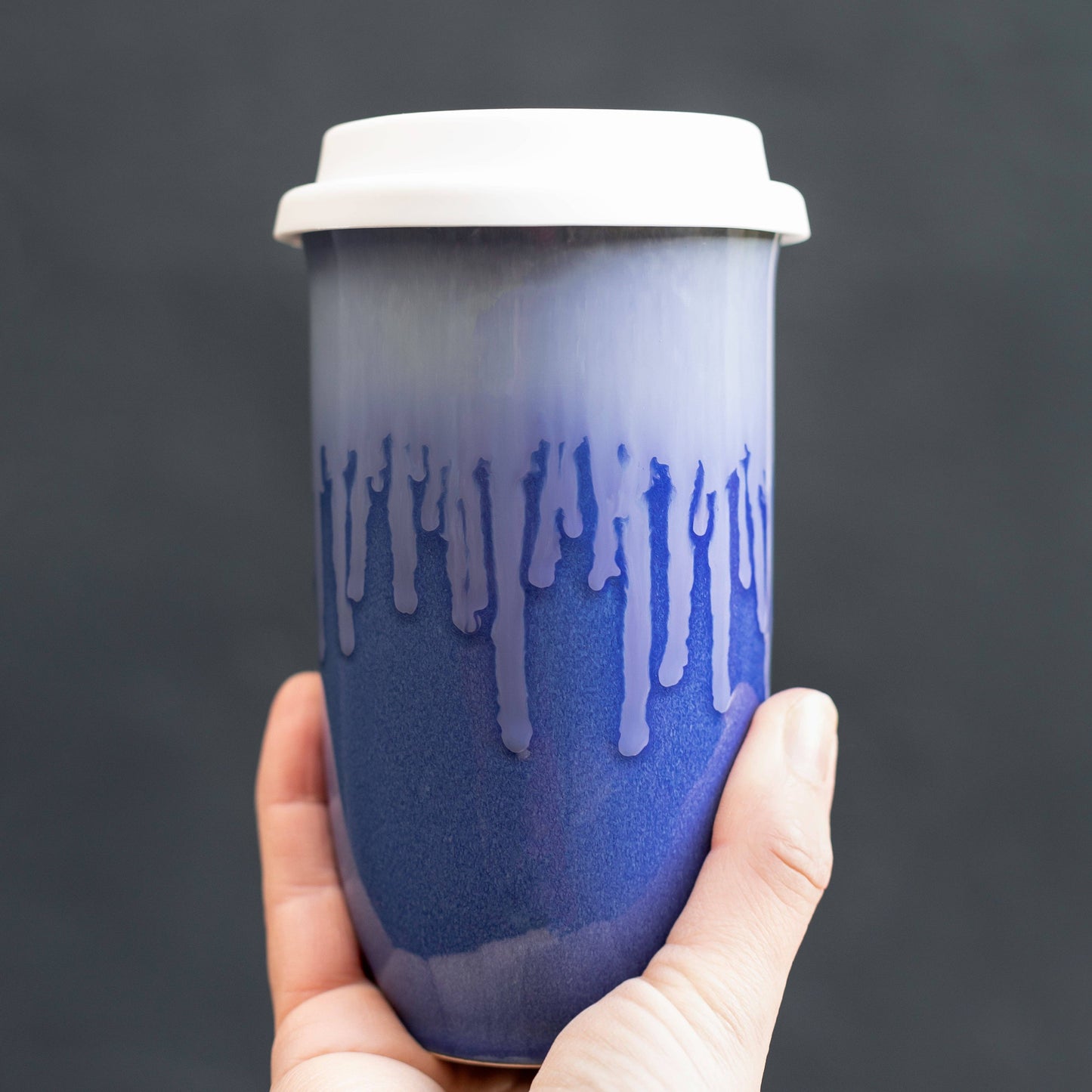 Ceramic Travel Mug – 16oz Memphis Blue