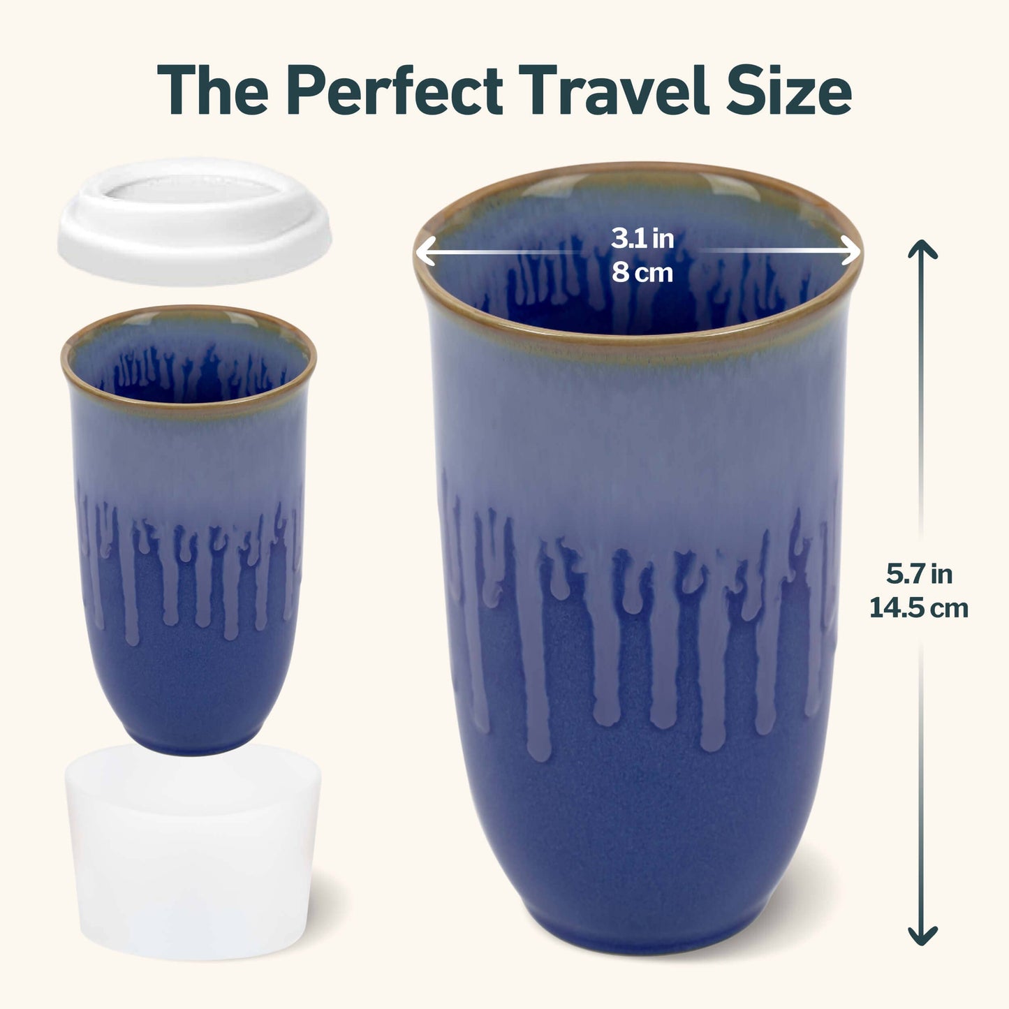 Ceramic Travel Mug – 16oz Memphis Blue