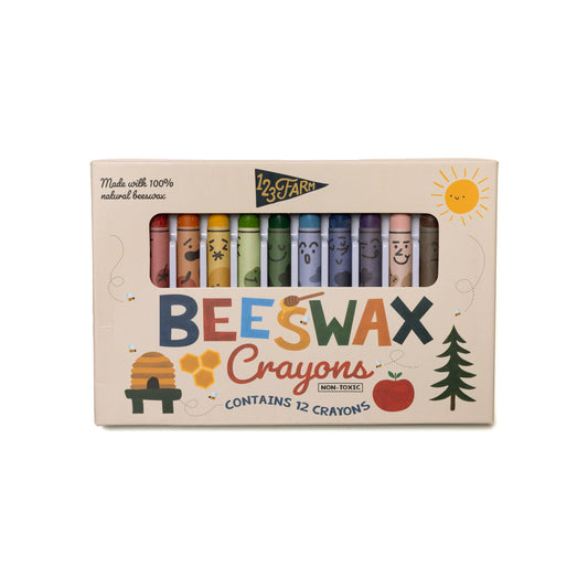 12 Beeswax Crayons – Non-Toxic