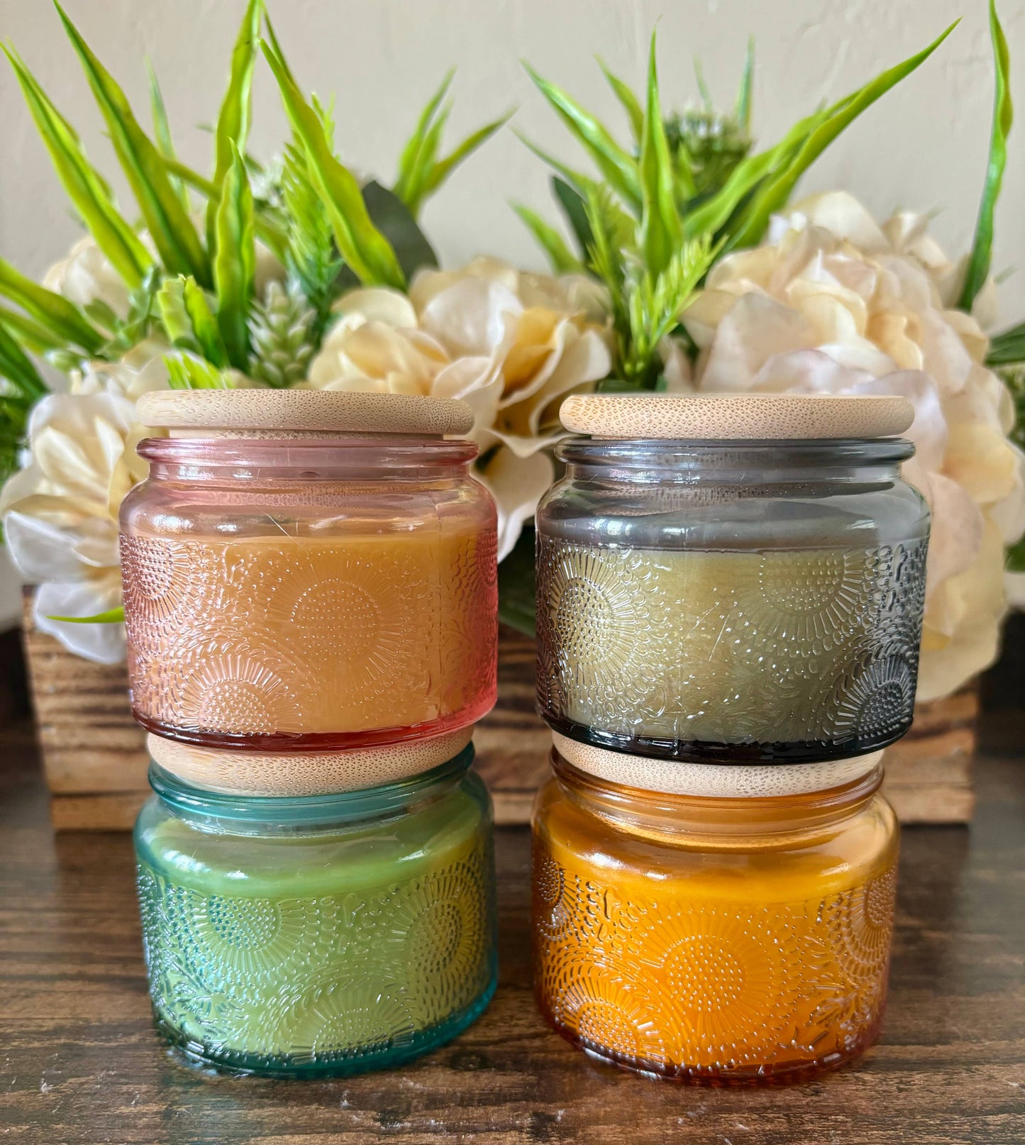 Luxury Beeswax Candle, 4oz Beeswax Jar Candle