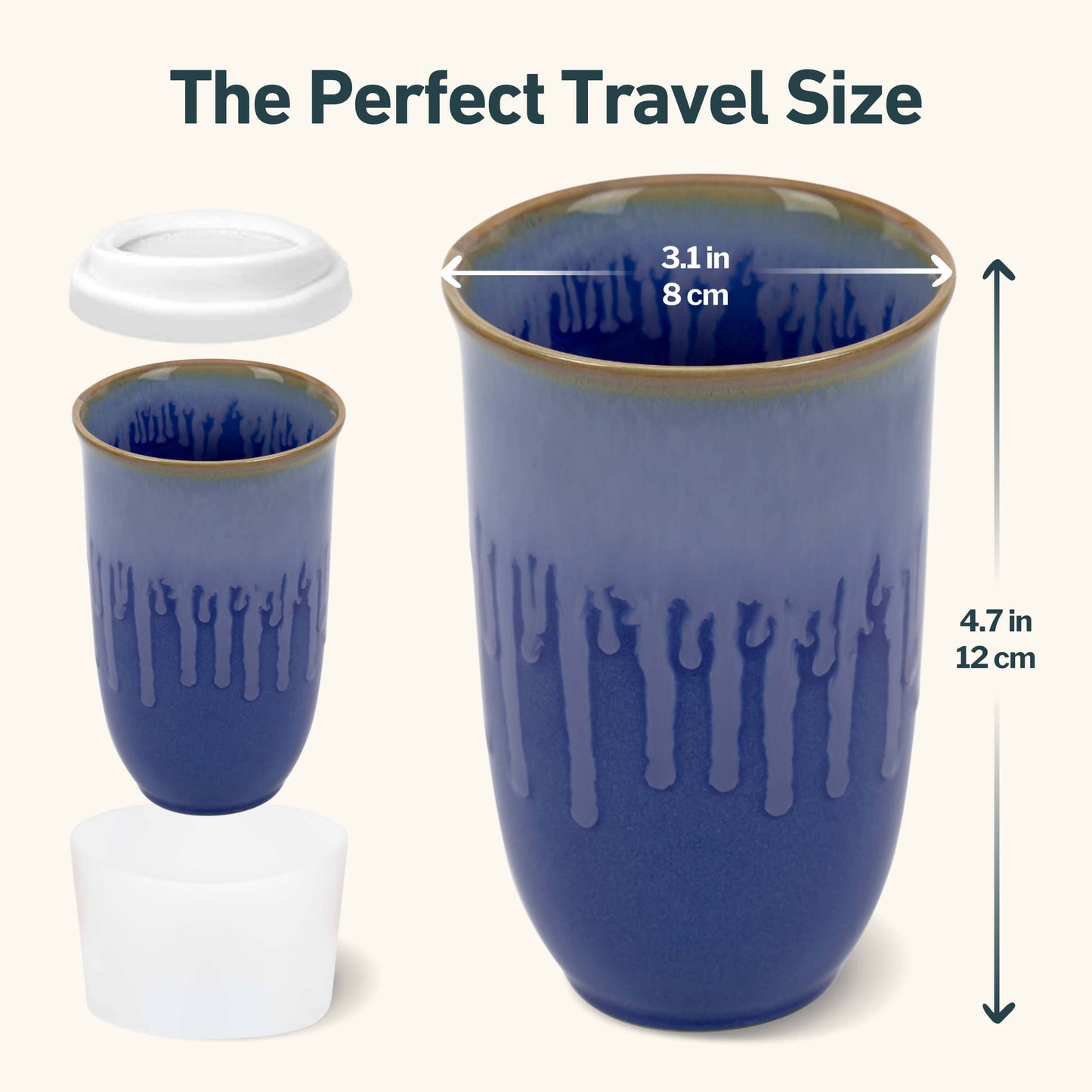 Ceramic Travel Mug – 12 oz Memphis Blue