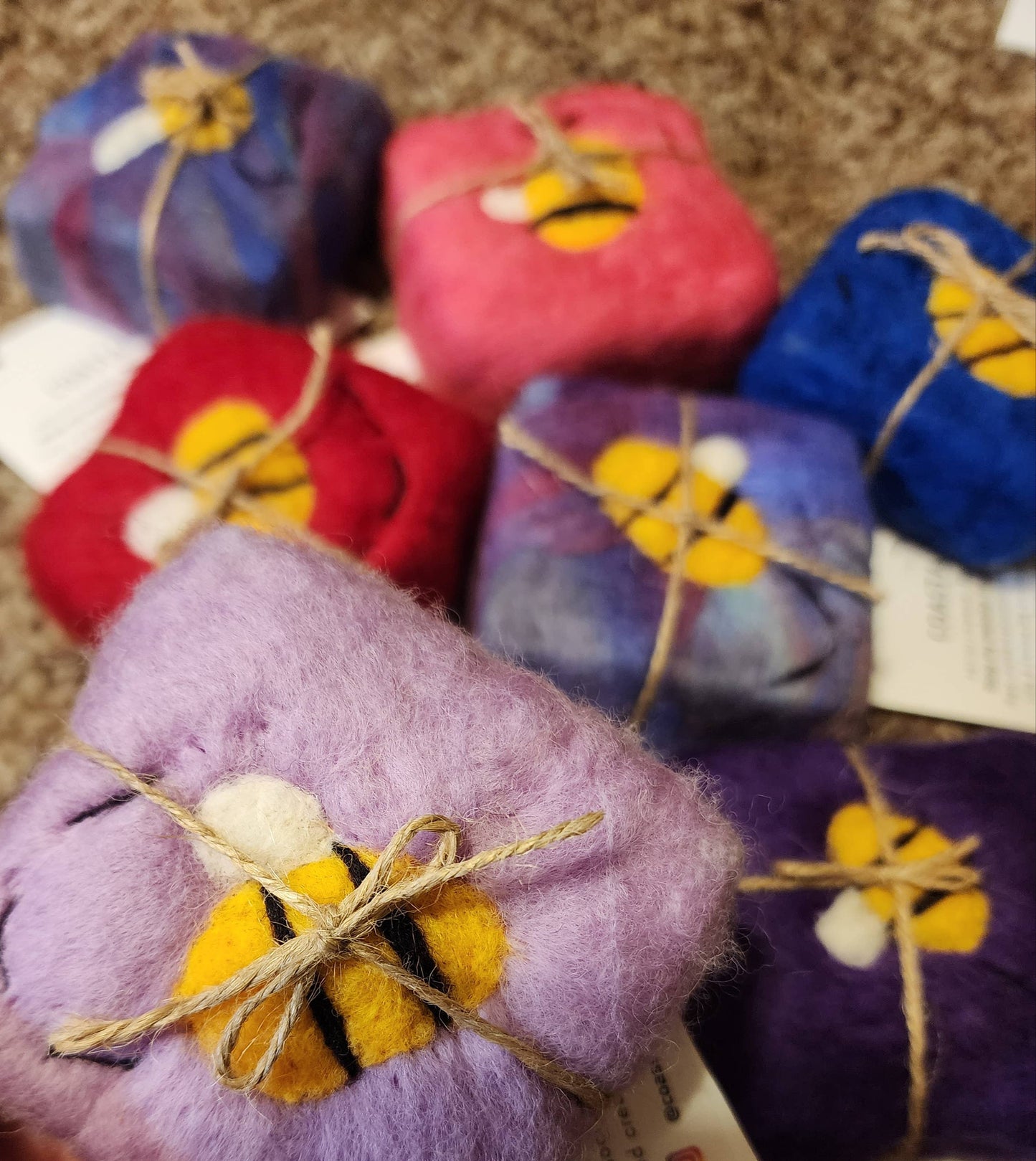 Felted Bee Soap Bar