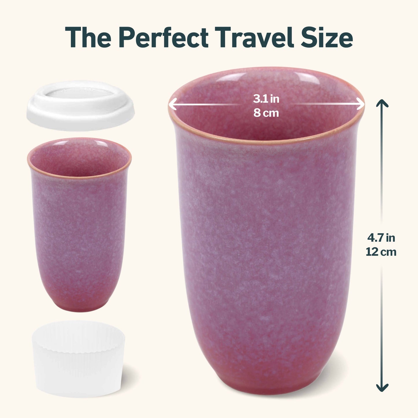 Ceramic Travel Mug 12oz - Bloom