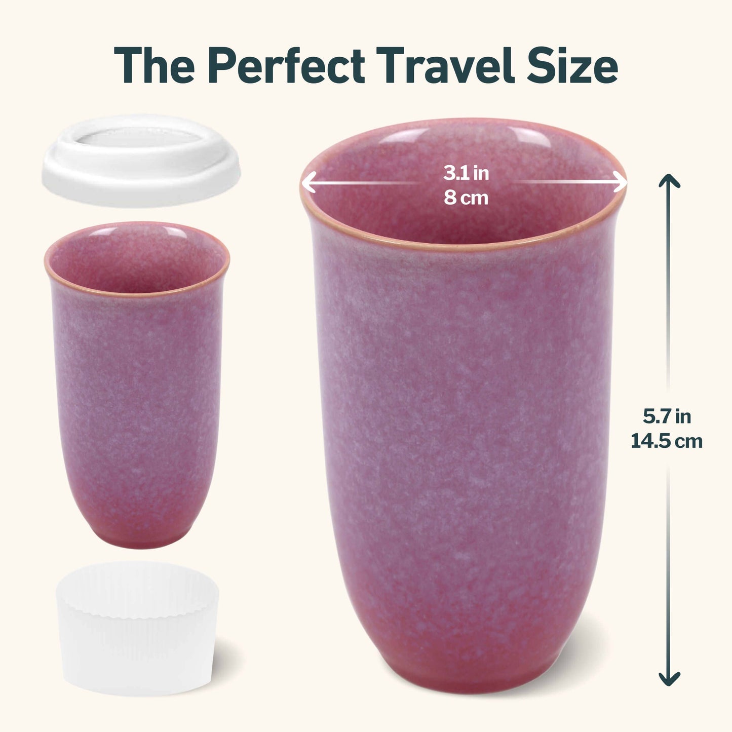 Ceramic Travel Mug 16oz - Bloom